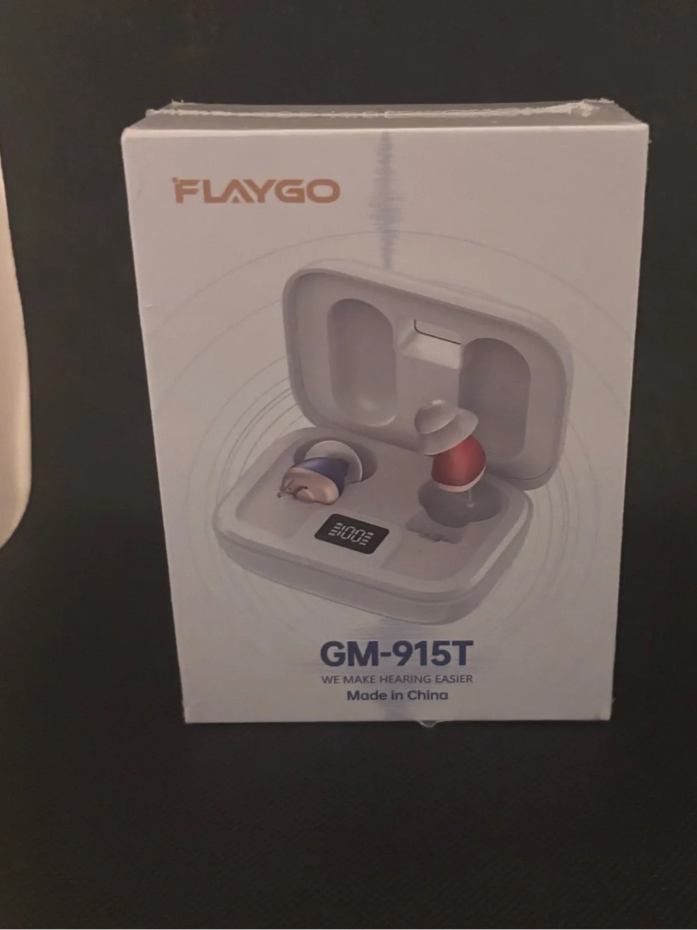 GM-915T True Wireless Earbuds in White with Red Accent